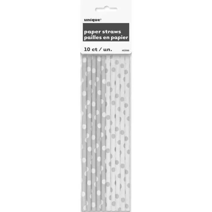 Hlavný obrázok produktu Papírové slámky růžovo-bílé [10 ks]