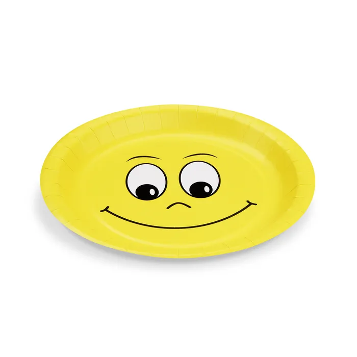 Hlavný obrázok produktu Papírové talíře průměr 23 cm SMILING FACE [10 ks]