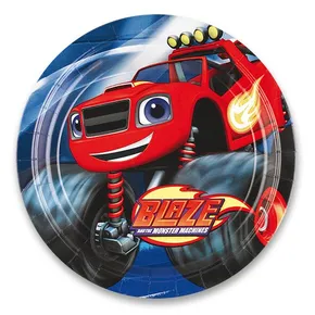 Papierové taniere Blaze & the Monster Machine, priemer 22,8 cm, 8 ks