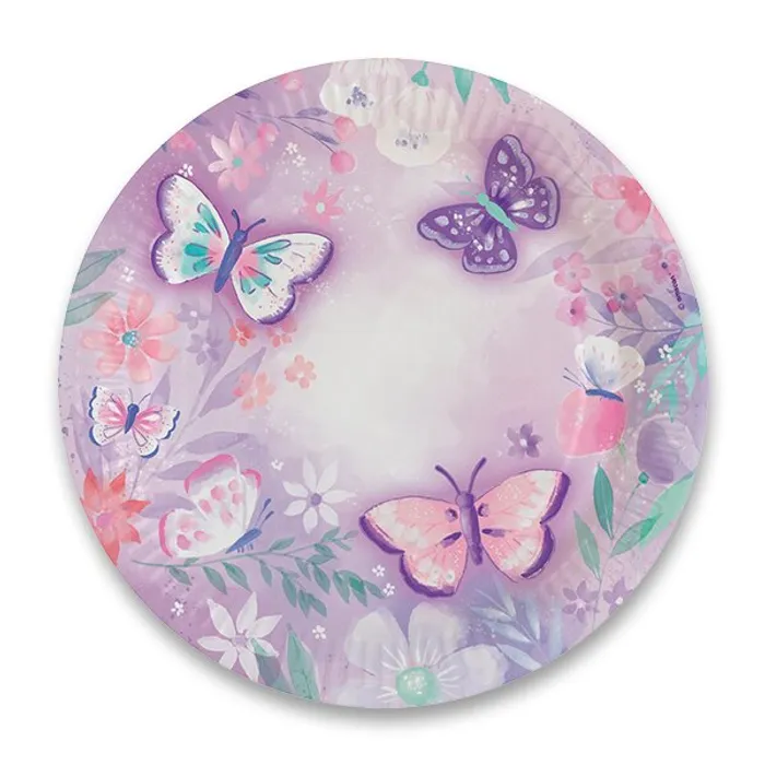 Hlavný obrázok produktu Papírové talířky Flutter průměr 22,8 cm, [8 ks]