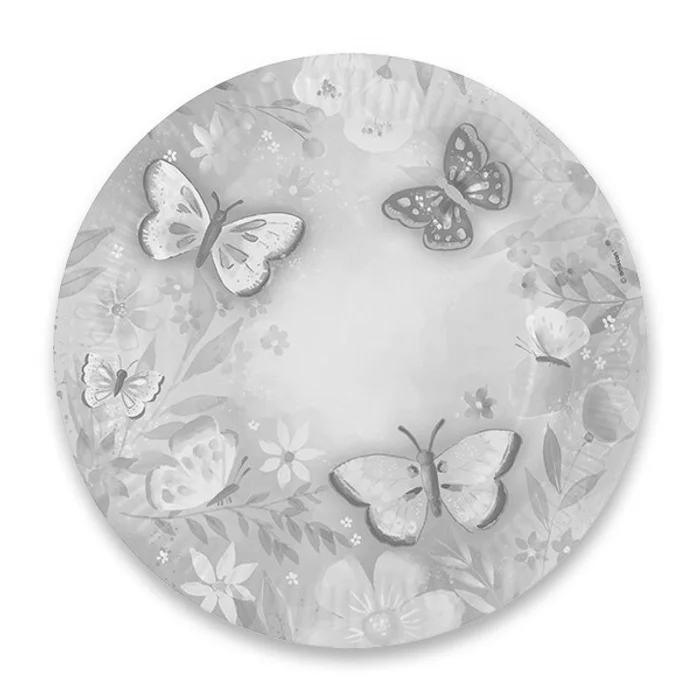 Hlavný obrázok produktu Papírové talířky Flutter průměr 22,8 cm, 8 ks