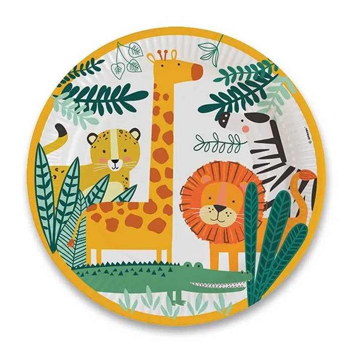 Hlavný obrázok produktu Papírové talířky Get Wild průměr 22,8 cm, [8 ks]