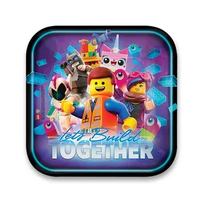 Papierové taniere Lego Movie 2, priemer 23 cm, 8 ks