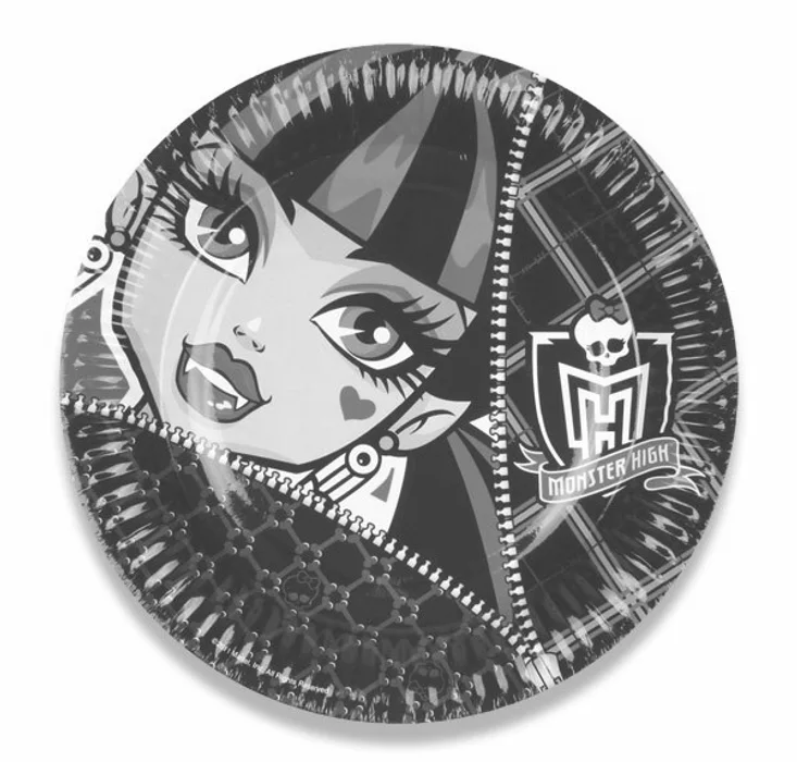 Hlavný obrázok produktu Papírové talířky Monster High průměr 23 cm, 8 ks