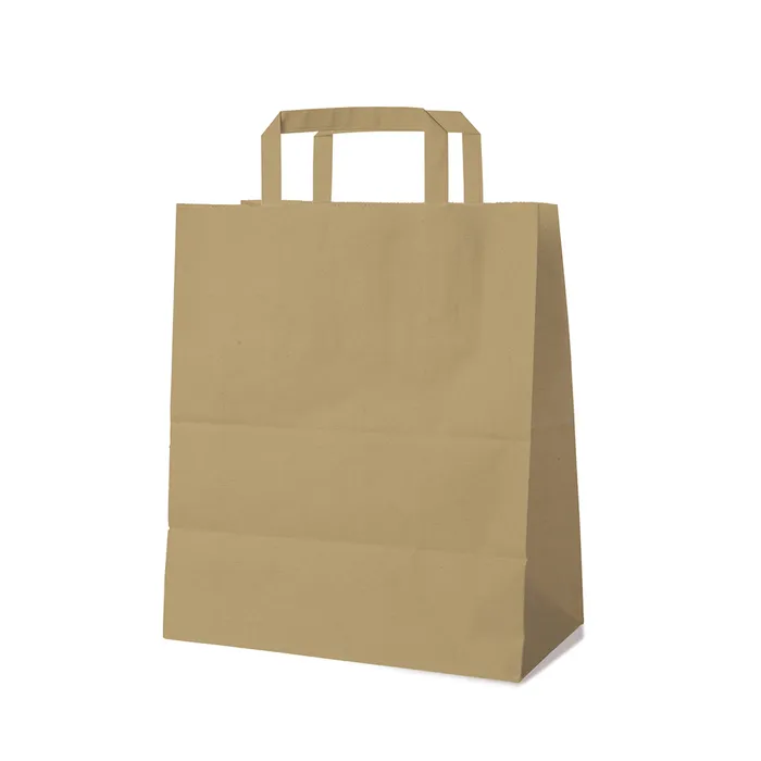 Hlavný obrázok produktu Papírové tašky 26+14 x 32 cm hnědé [250 ks]