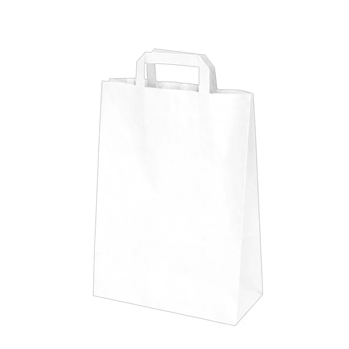 Hlavný obrázok produktu Papírové tašky 26x12 x 36 cm bílé [50 ks]