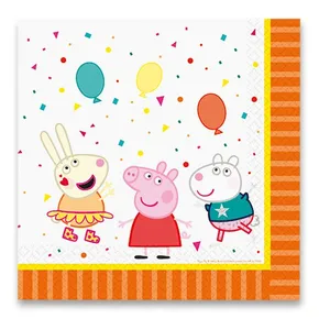 Papierové obrúsky Peppa Pig 33 x 33 cm, 16 ks