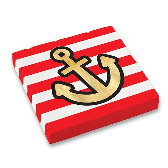 Hlavný obrázok produktu Papírové ubrousky Pirates Map 33 x 33 cm, [16 ks]