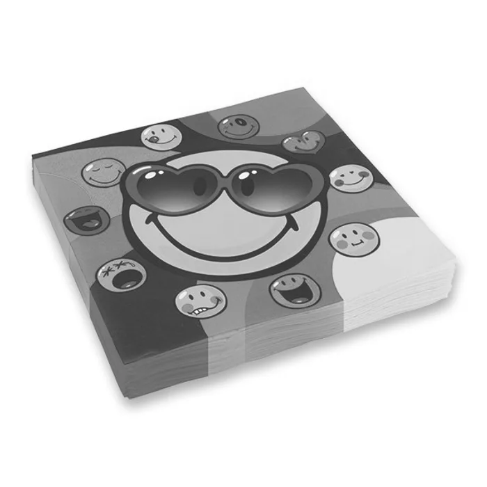 Hlavný obrázok produktu Papírové ubrousky Smiley 33 x 33 cm, 20 ks