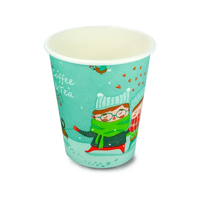 Hlavný obrázok produktu Papírový kelímek 0,3 l CTG, průměr 90mm, zimní motiv [50 ks]