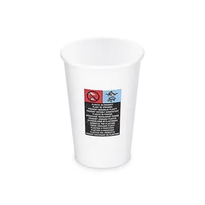 Papierový pohár biely priemer 80mm 330ml `ML: 0,3L/10oz` [50 ks]
