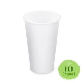 Papierový pohár biely priemer 90mm 510ml `XL: 0,4L/16oz` [50 ks]