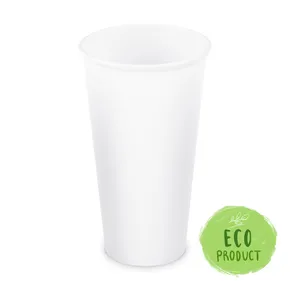Papierový pohár biely priemer 90mm 610ml `XXL: 0,5L/20oz` [50 ks]