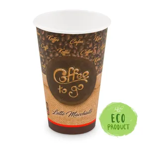 Papierový pohár "Coffee to go" priemer 90mm 510ml `XL: 0,4L/16oz` [50 ks]