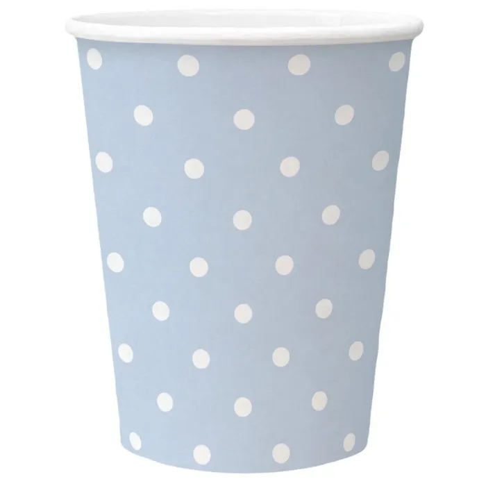 Hlavný obrázok produktu Papírový kelímek PAW Eco 250 ml Dots light blue [8 ks]