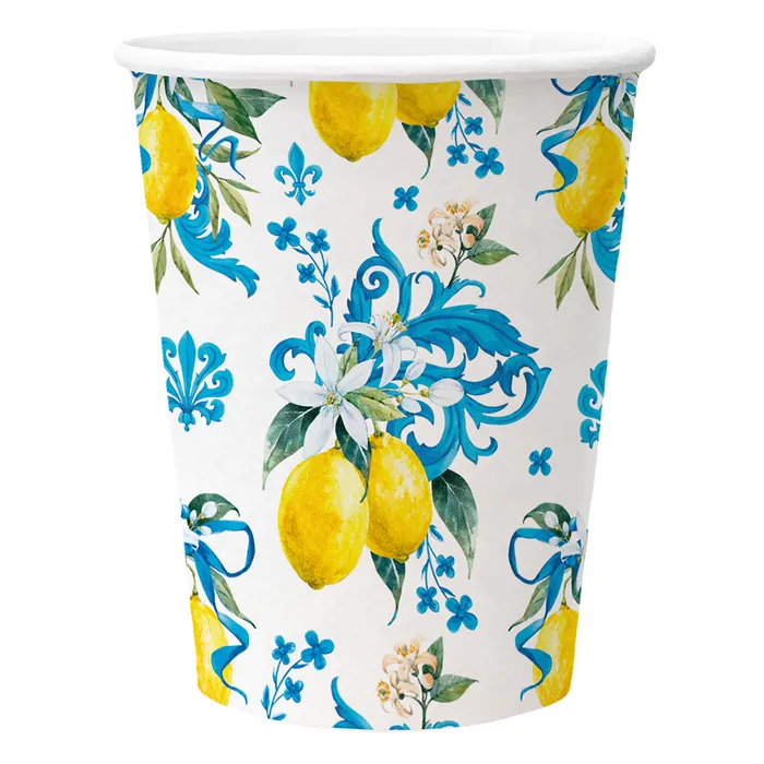 Hlavný obrázok produktu Papírový kelímek PAW Eco 250 ml Sicilian Floral Whimsy [8 ks]