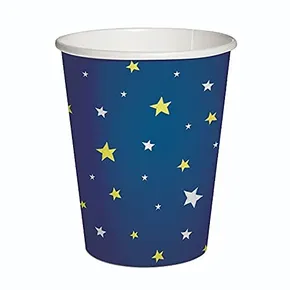 Papierový pohár PAW Eco 250 ml Starlit Sky dark blue [8 ks]