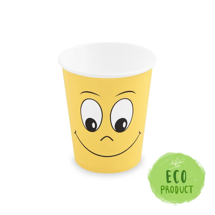 Hlavný obrázok produktu Papírový kelímek, Smiling face, 280 ml, `M`, průměr 80 mm [10 ks]