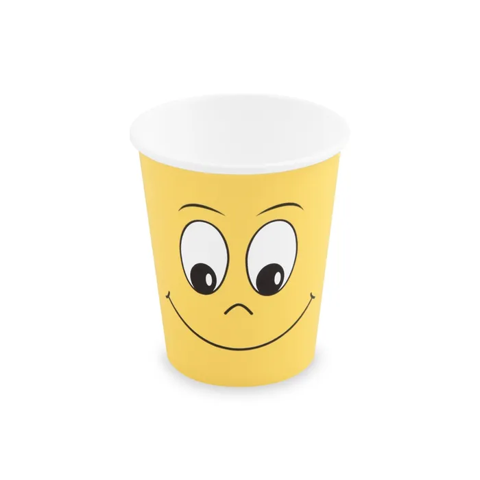 Hlavný obrázok produktu Papírový kelímek, Smiling face, 280 ml, `M`, průměr 80 mm [50 ks]