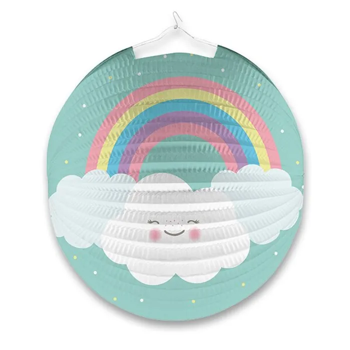 Hlavný obrázok produktu Papírový lampion Duha & obláček průměr 25 cm [1 ks]