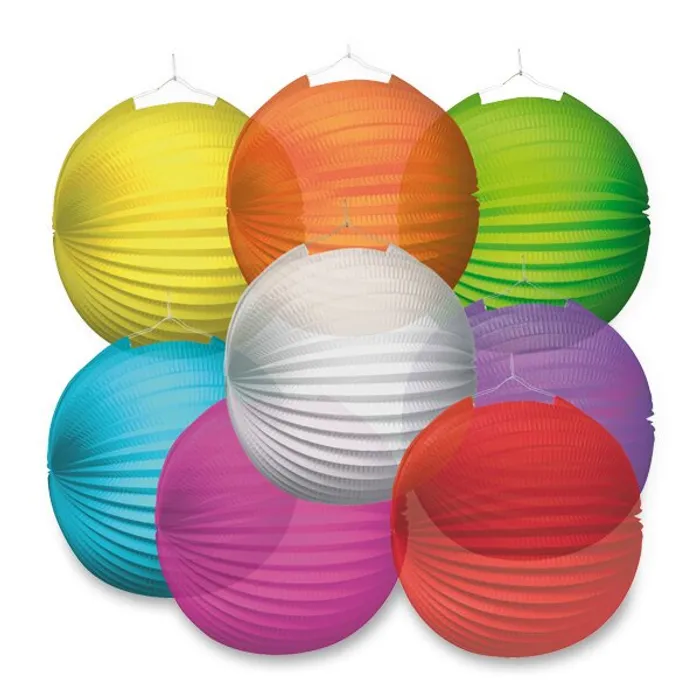 Hlavný obrázok produktu Papírový lampion Transparent průměr 25 cm, mix barev