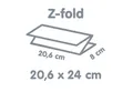 Ďalší obrázok produktu Papierový uterák skladaný Z, 2vrstvý biely 20,6 x 24 cm [3750 ks]