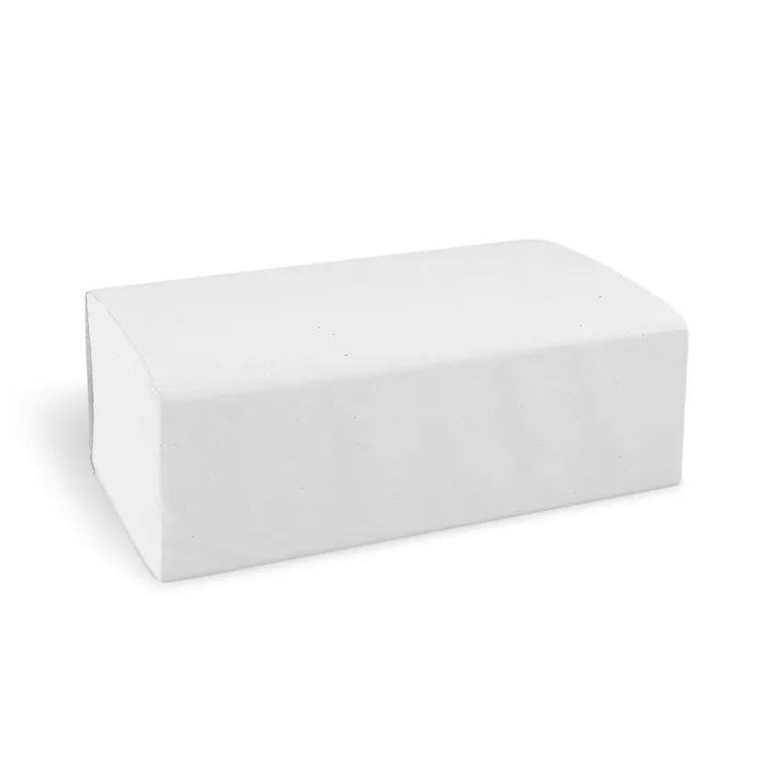Hlavný obrázok produktu Papírový ručník skládaný ZZ 2-vrstvý bílý 23 x 23 cm [3200 ks]