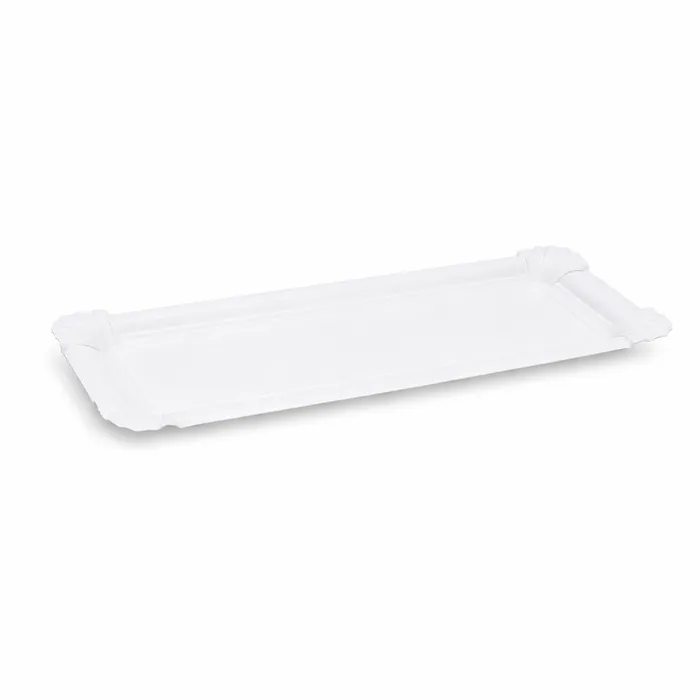 Hlavný obrázok produktu Papírový tácek bílý 11 x 24 cm [250 ks]