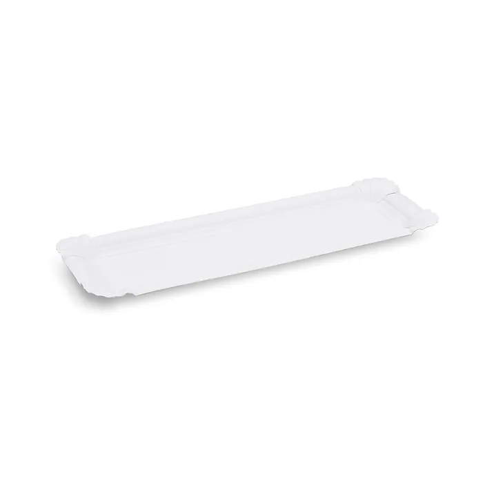 Hlavný obrázok produktu Papírový tácek bílý 8 x 23 cm [250 ks]