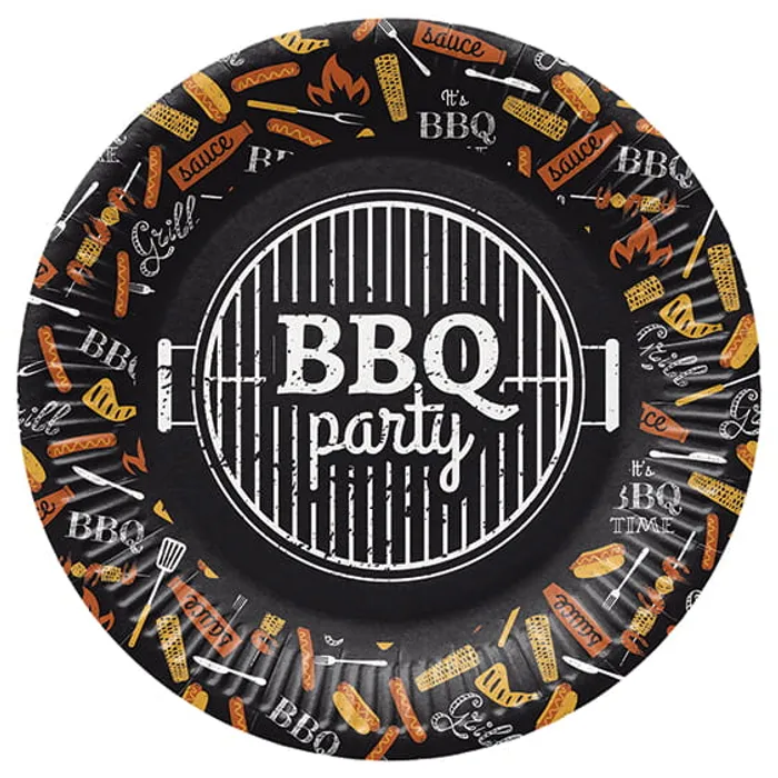 Hlavný obrázok produktu Papírový talíř (FSC Mix) BBQ Party O23cm [8 ks]