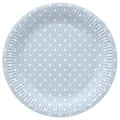 Papierový tanier (FSC Mix) Dots Light Blue O23cm [8 ks]