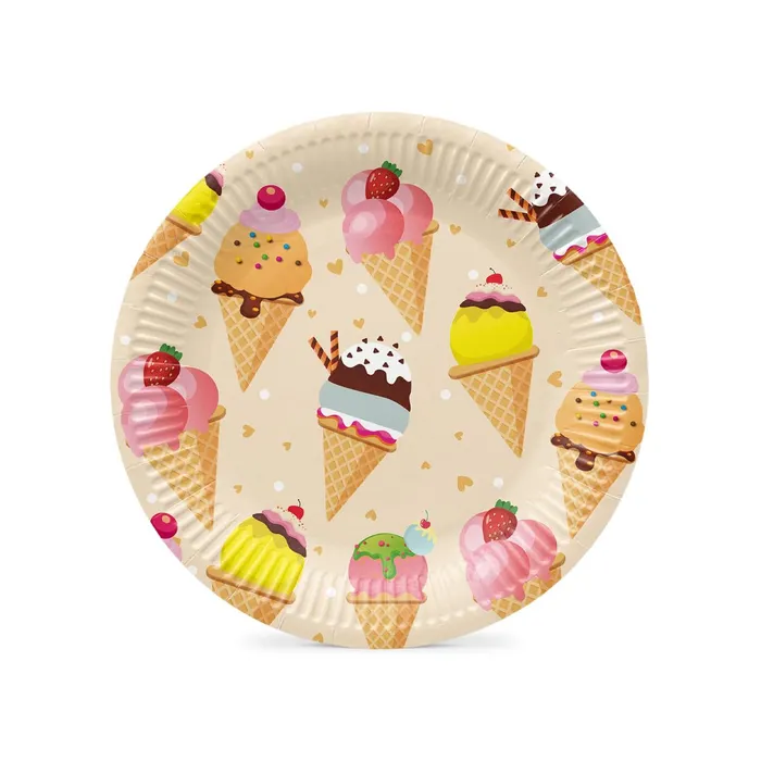 Hlavný obrázok produktu Papírový talíř (FSC Mix) Ice Cream O23cm [8 ks]