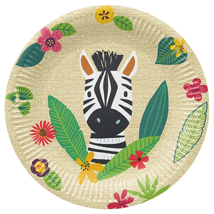 Hlavný obrázok produktu Papírový talíř (FSC Mix) Jungle Friends O23cm [8 ks]