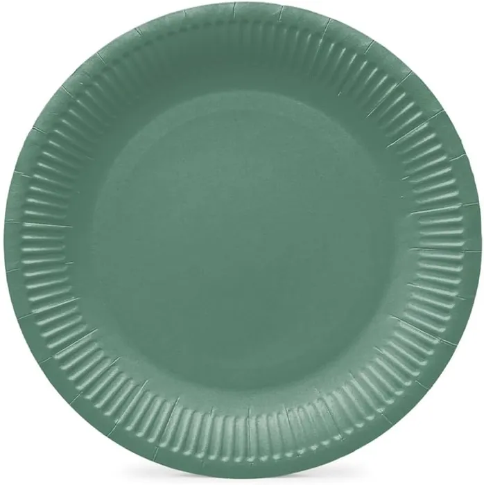 Hlavný obrázok produktu Papírový talíř (FSC Mix) Monocolor dark green O23cm [8 ks]