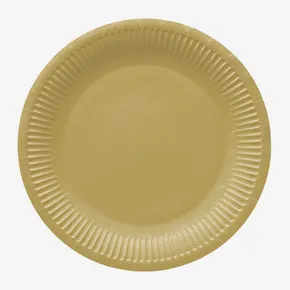 Papierový tanier (FSC Mix) Monocolor gold O23cm [8 ks]