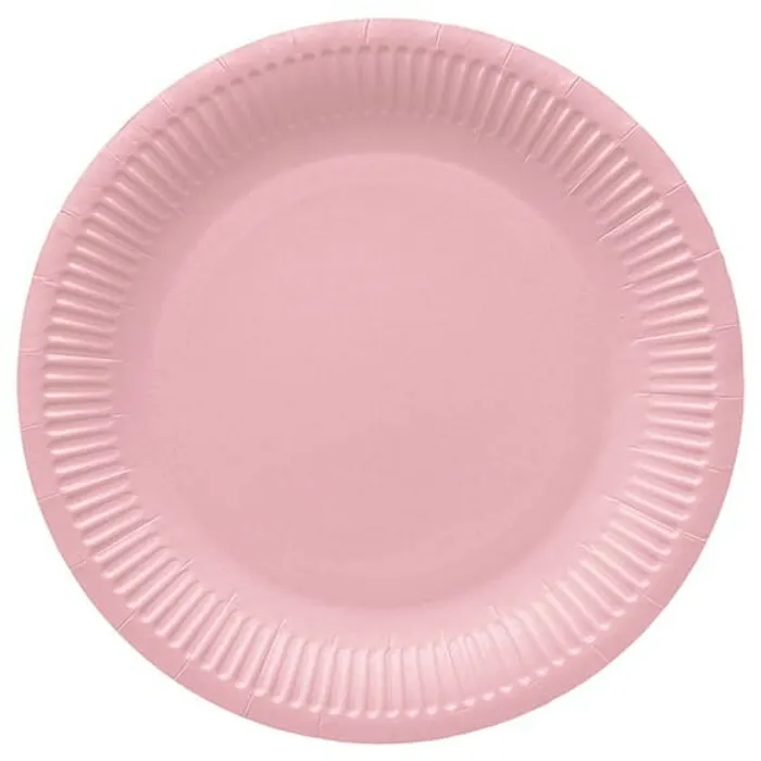 Hlavný obrázok produktu Papírový talíř (FSC Mix) Monocolor light pink O23cm [8 ks]
