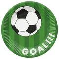 Papierový tanier (FSC Mix) Soccer ball green O23cm [8 ks]