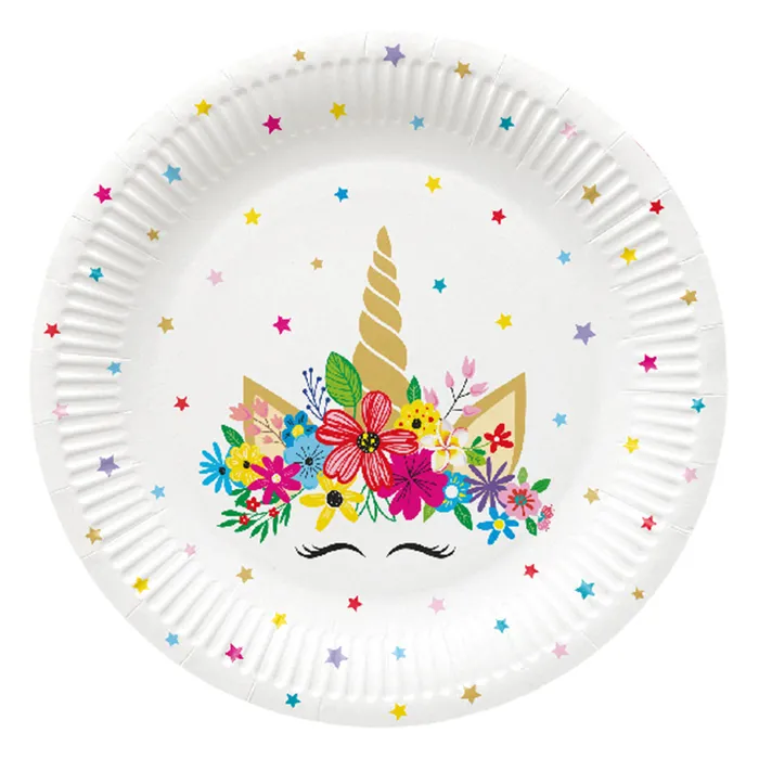 Hlavný obrázok produktu Papírový talíř (FSC Mix) Unicorn Party O23cm [8 ks]