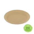 Papierový tanier nepremastiteľný kraft priemer 23cm [100 ks]