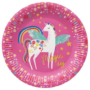 Papierový tanier PAW Eco 23 cm Fairy Unicorn [8 ks]