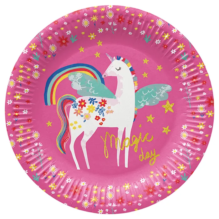Hlavný obrázok produktu Papírový talíř PAW Eco 23 cm Fairy Unicorn [8 ks]