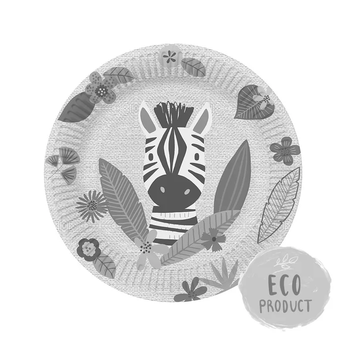 Hlavný obrázok produktu Papírový talíř PAW Eco 23 cm Jungle Friends