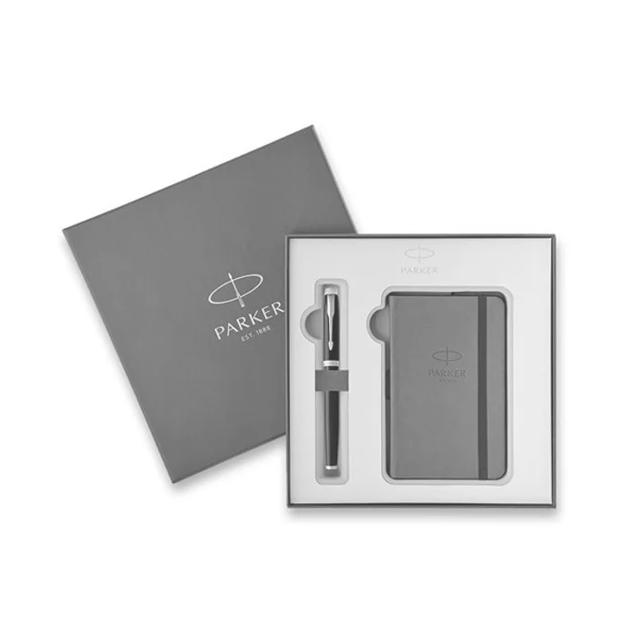 Hlavný obrázok produktu Parker IM Black GT roller, dárková kazeta se zápisníkem