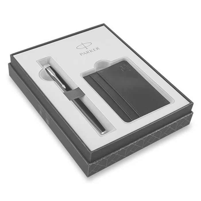 Hlavný obrázok produktu Parker IM Black GT roller, dárková sada s pouzdrem na karty