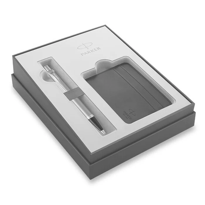 Hlavný obrázok produktu Parker IM Essential Stainless Steel CT kuličková tužka, dárková sada s pouzdrem na karty