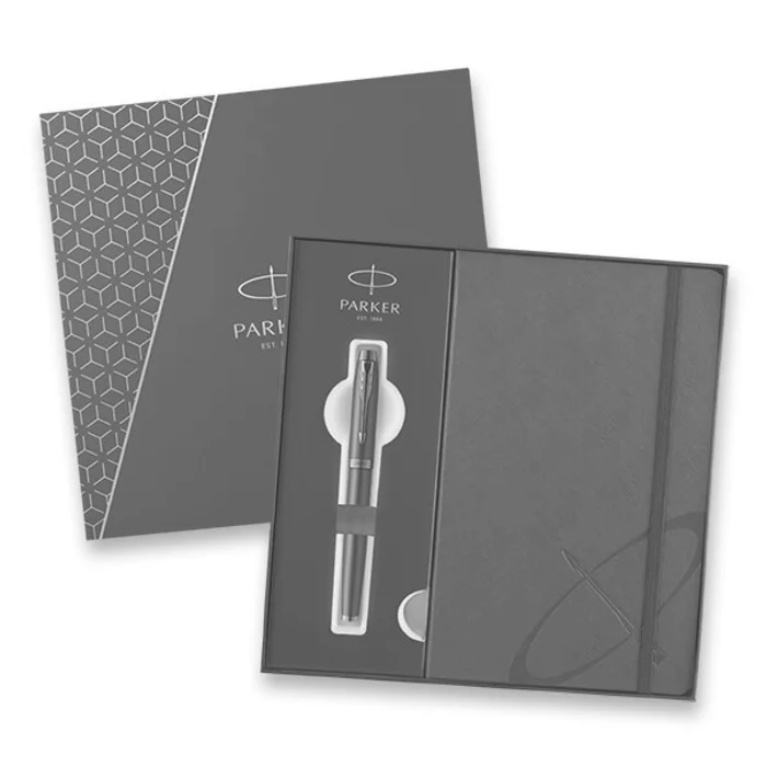 Hlavný obrázok produktu Parker IM Monochrome Burgundy roller, dárková kazeta se zápisníkem