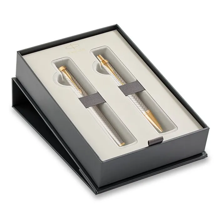 Hlavný obrázok produktu Parker IM Premium Warm Grey GT sada plnicí pero a kuličková tužka