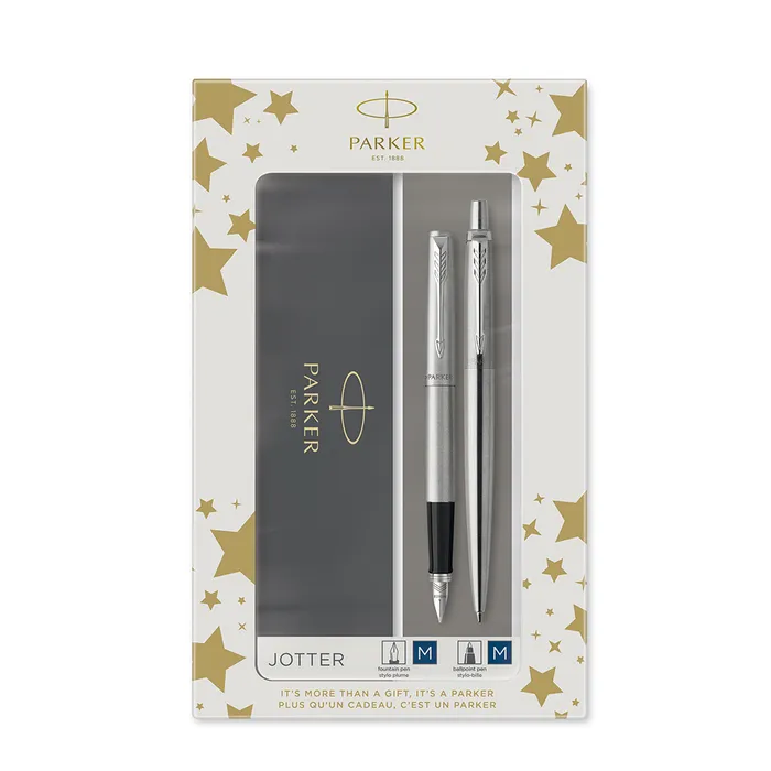 Hlavný obrázok produktu Parker Jotter Stainless Steel CT sada kuličková tužka a plnicí pero