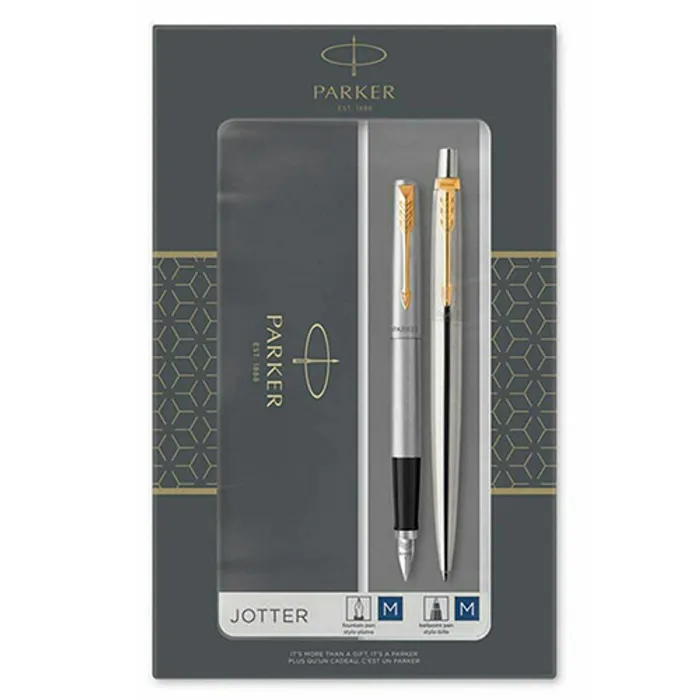 Hlavný obrázok produktu Parker Jotter Stainless Steel GT sada plnicí pero a kuličková tužka