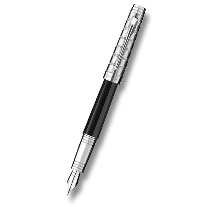 Hlavný obrázok produktu Parker Premier Custom Tartan Black ST plnicí pero, hrot F